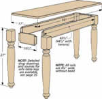 How To Make Sofa Tables - 9 Sofa Table Woodworking Plans